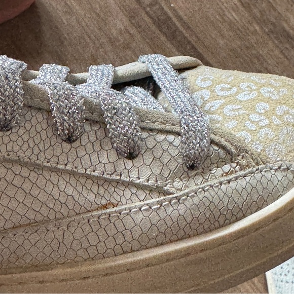 P448 jack leather suede snake print sparkle size 41 - Picture 8 of 13